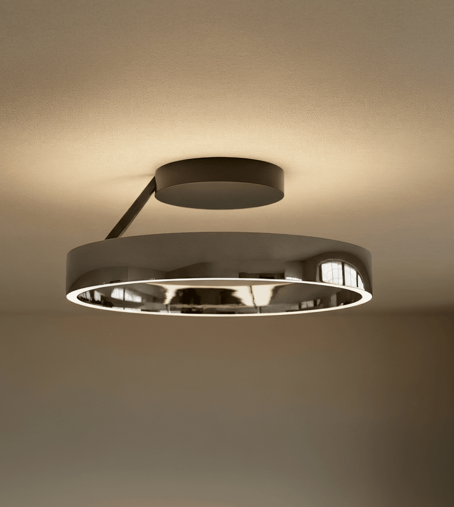 Solei | LED Deckenleuchte Schwarz aus Aluminium mit Dimmfunktion | Modernes Design für Stimmungsvolle Beleuchtung 2