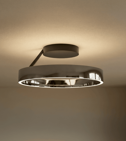 Solei | LED Deckenleuchte Schwarz aus Aluminium mit Dimmfunktion | Modernes Design für Stimmungsvolle Beleuchtung 2