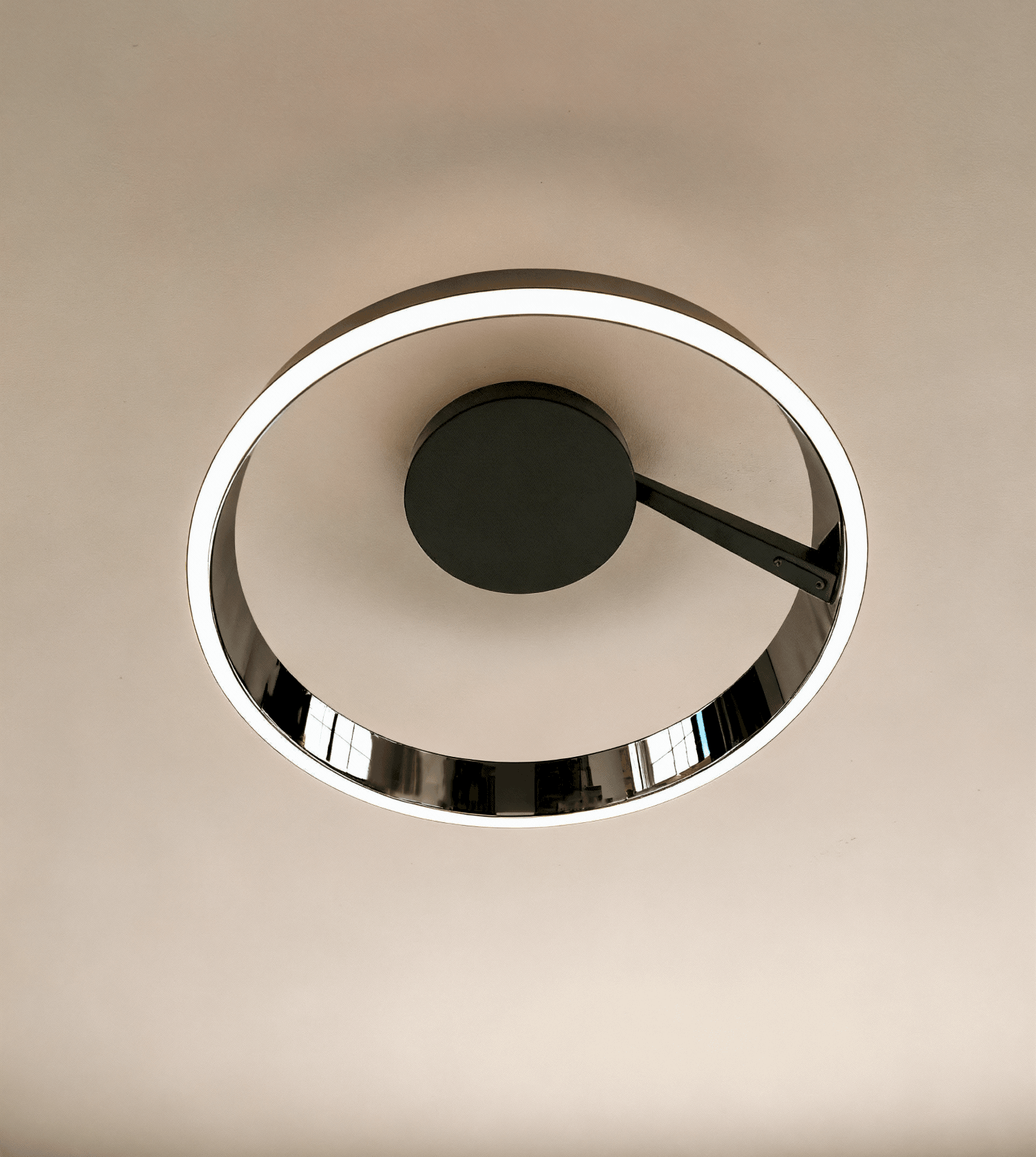 Solei | LED Deckenleuchte Schwarz aus Aluminium mit Dimmfunktion | Modernes Design für Stimmungsvolle Beleuchtung 4