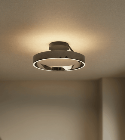 Solei | LED Deckenleuchte Schwarz aus Aluminium mit Dimmfunktion | Modernes Design für Stimmungsvolle Beleuchtung 7