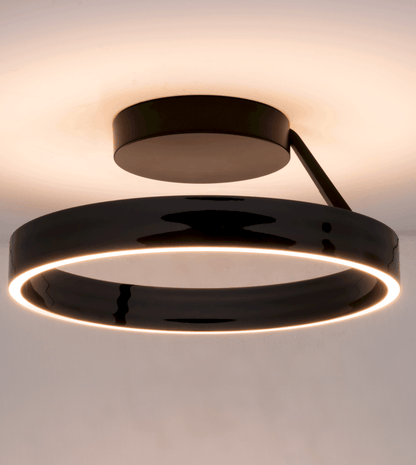 Solei | LED Deckenleuchte Schwarz aus Aluminium mit Dimmfunktion | Modernes Design für Stimmungsvolle Beleuchtung 8
