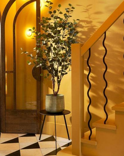 Urban Bloom | Metall Blumentopf in Hellgrau mit Robustem Design | Stilvolle Pflanzendekoration für Moderne Wohnräume 3