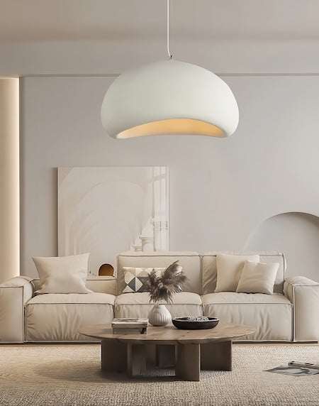 Wabi-Sabi | Pendelleuchte aus Stein mit Zen-Design | Elegante Hängeleuchte für ruhige Atmosphäre 13