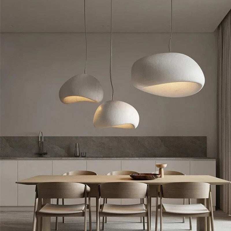 Wabi-Sabi | Pendelleuchte aus Stein mit Zen-Design | Elegante Hängeleuchte für ruhige Atmosphäre 4