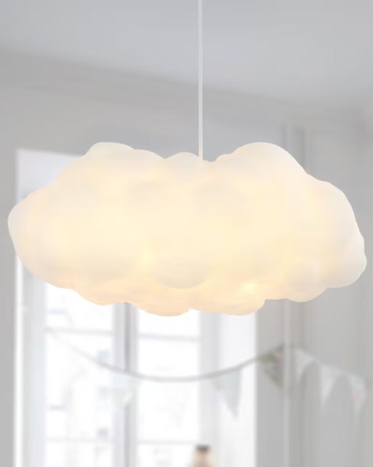 Wolkenförmige Pendelleuchte | Dimmbares Design für Sanftes Licht | Moderne Hängelampe für Beruhigende Atmosphäre im Esszimmer 3