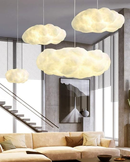 Wolkenförmige Pendelleuchte | Dimmbares Design für Sanftes Licht | Moderne Hängelampe für Beruhigende Atmosphäre im Esszimmer 8